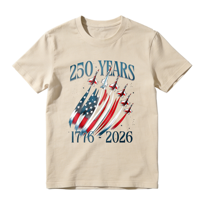 250 Years American Flag And Jets 1776 2026 Unisex Classic T-shirt