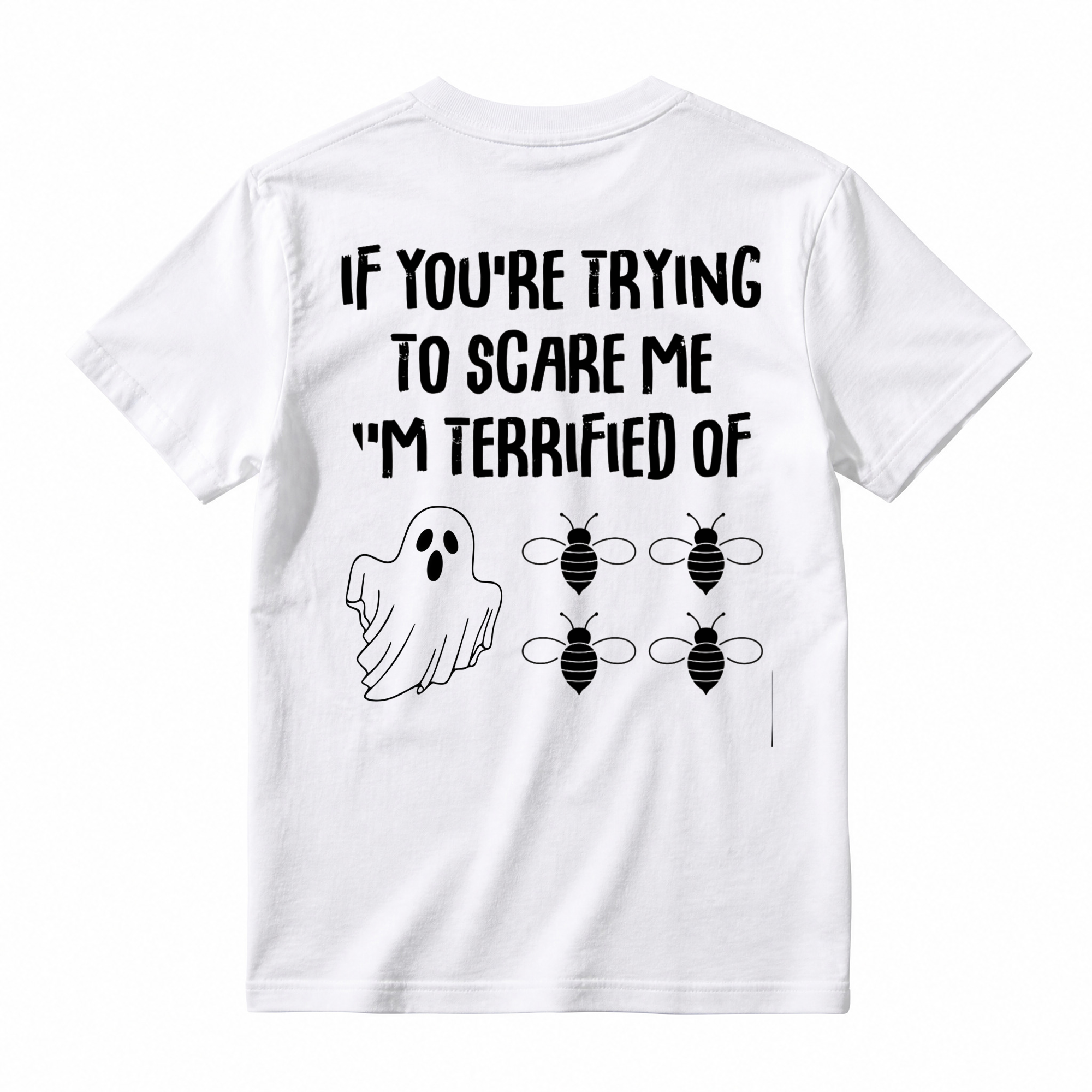 Funny Halloween Ghost Bee T Shirt