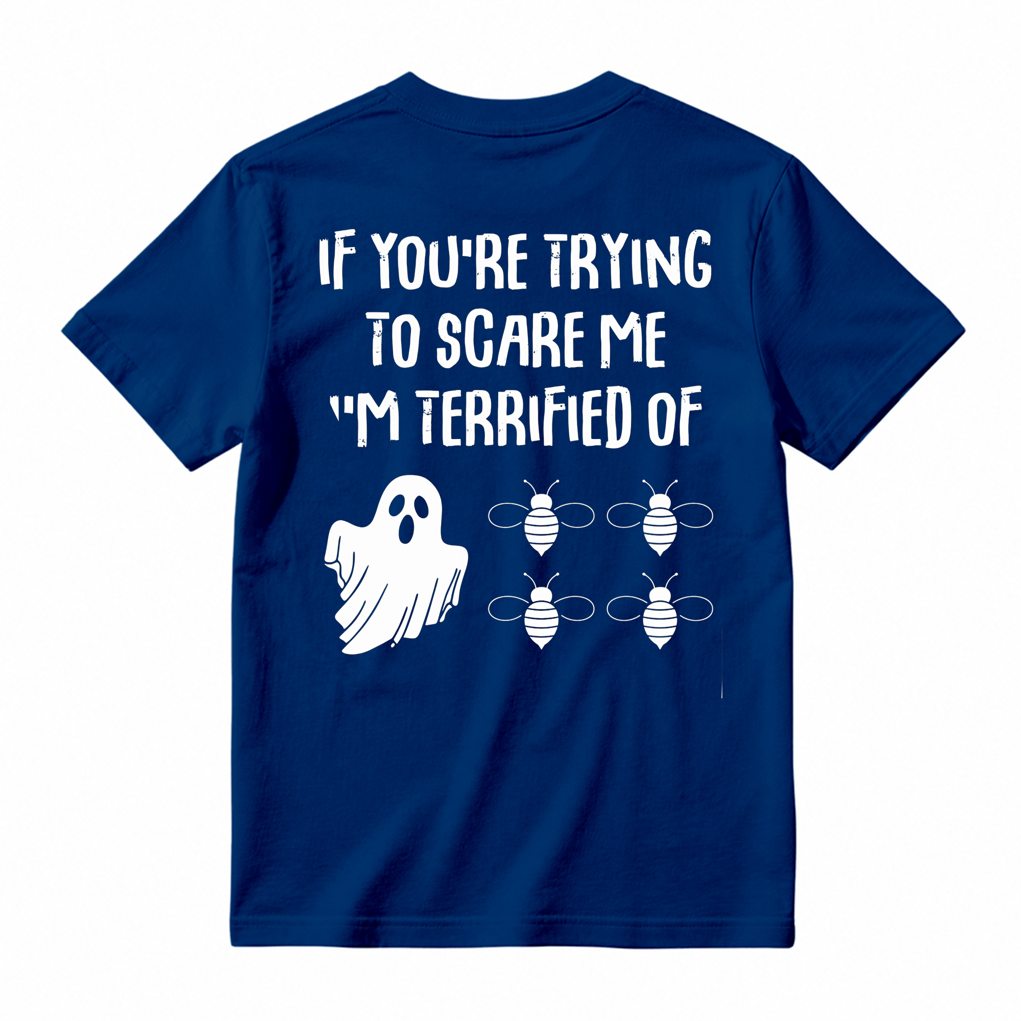Funny Halloween Ghost Bee T Shirt