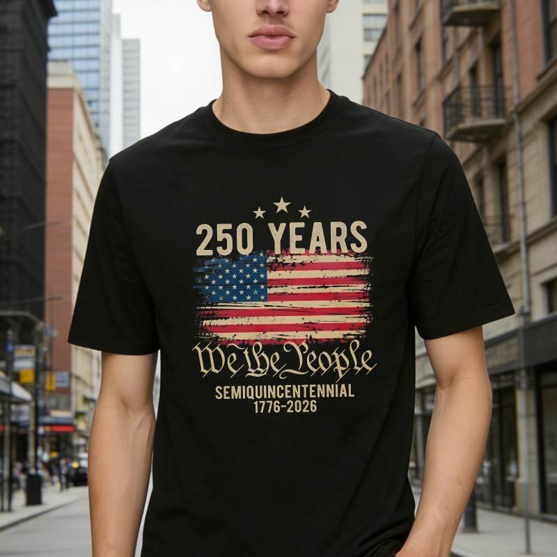 250 Years We The People American Flag Semiquincentennial 1776 2026 Unisex Classic T-shirt