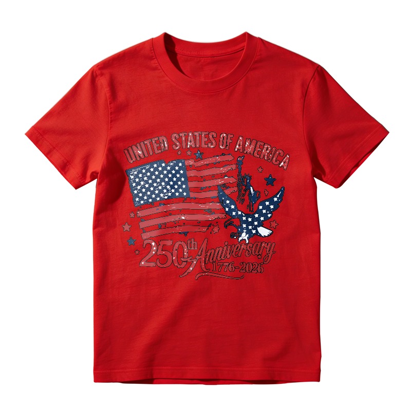 United States Of America 250th Anniversary 1776 2026 Flag And Eagle Design Unisex Classic T-shirt