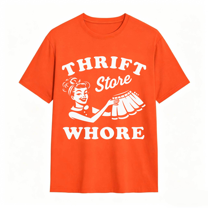 Thrift Store Whore Vintage Pinup Girl Design Unisex Classic T-shirt