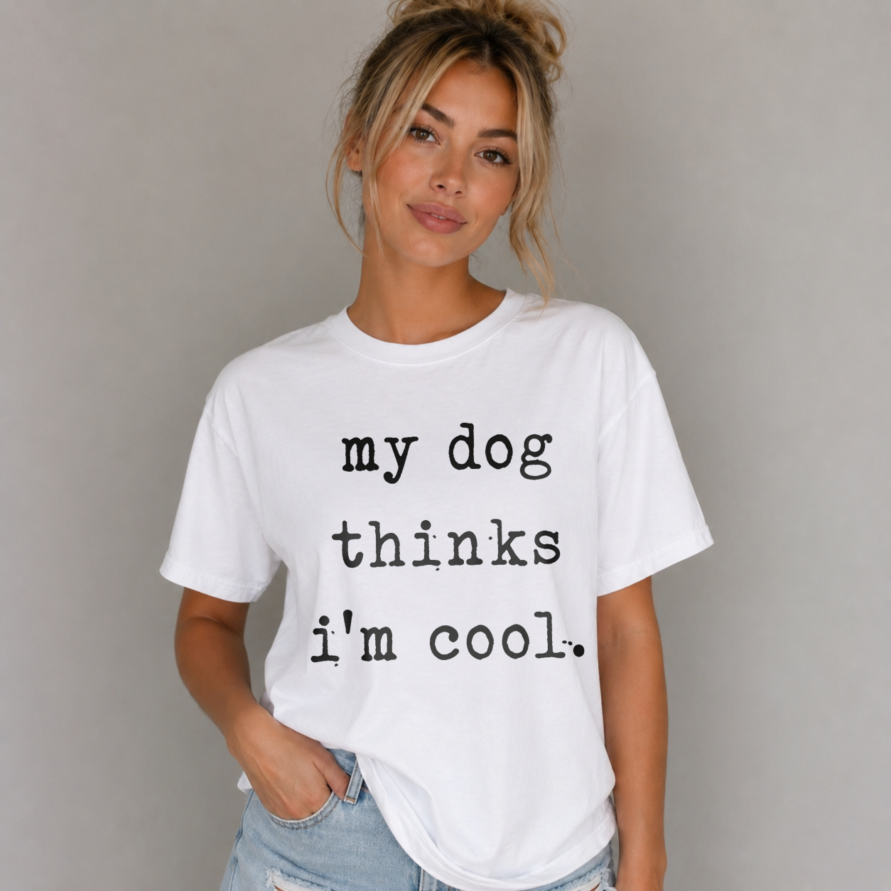 My Dog Thinks Im Cool Unisex Classic T-shirt
