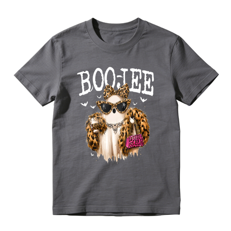 Boojee Leopard Print Owl With Sunglasses And Pink Handbag Graphic T-shirt