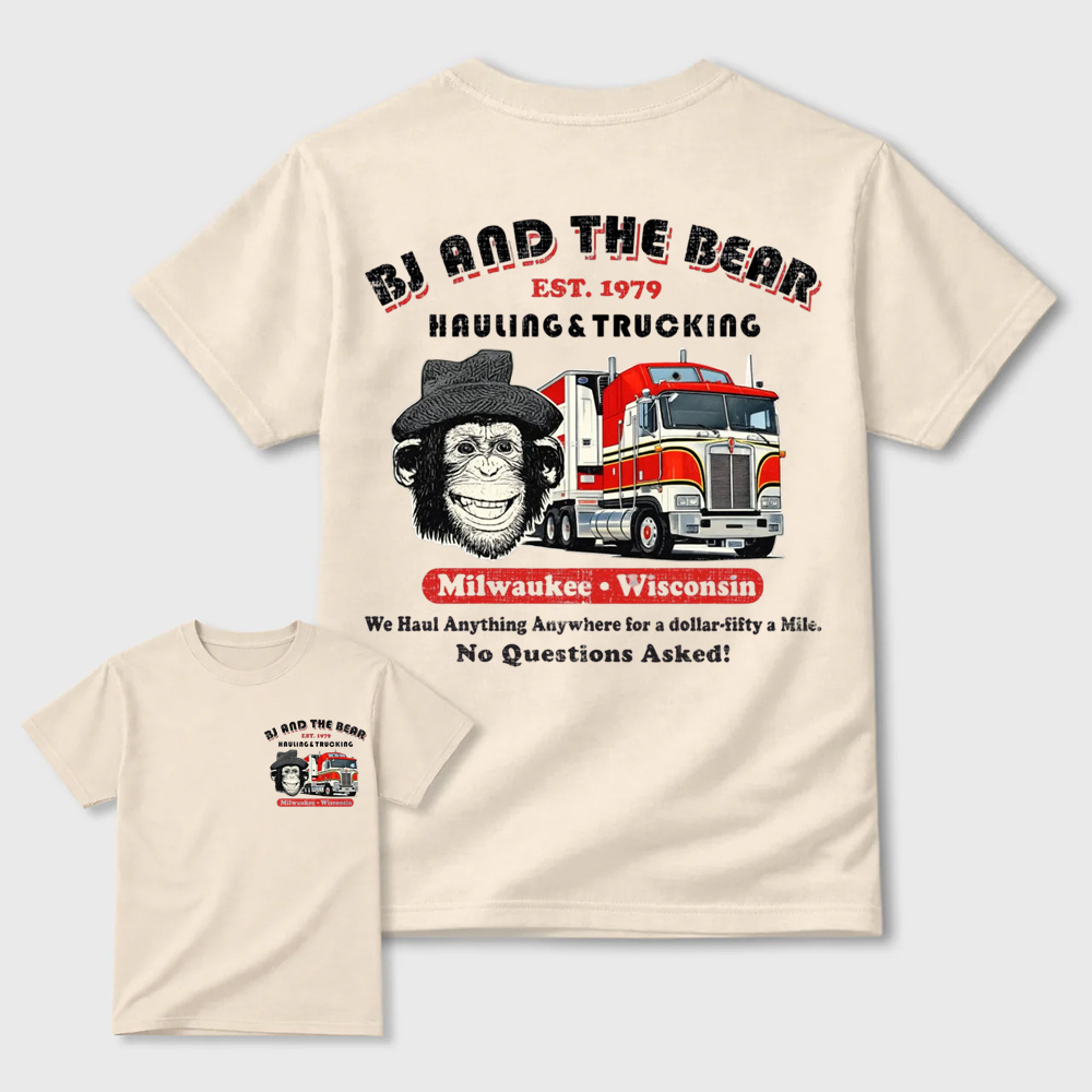 BJ and the Bear Hauling Trucking Ltd Worn Out Shirt