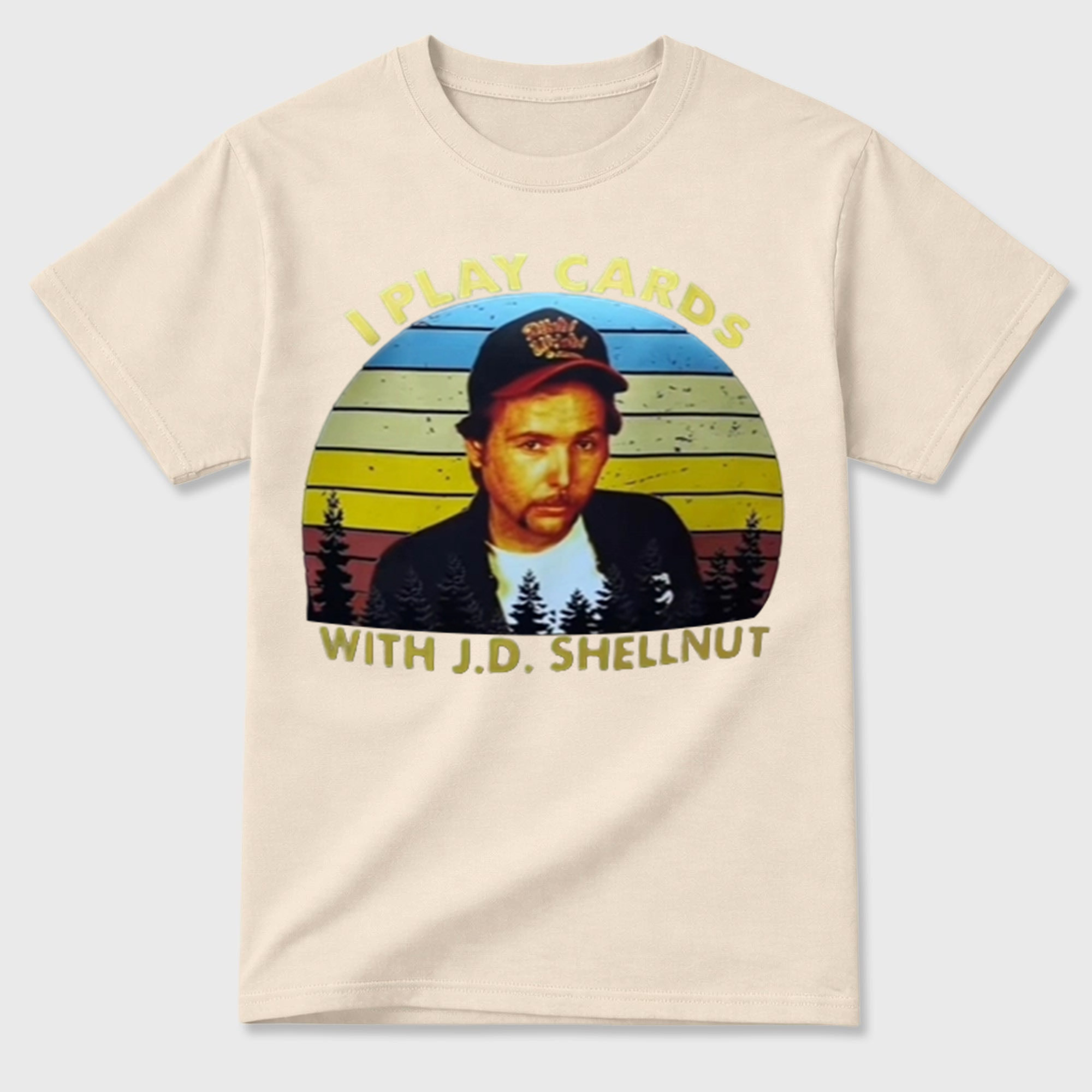 Funny Card Player Vintage Sunset Shirt