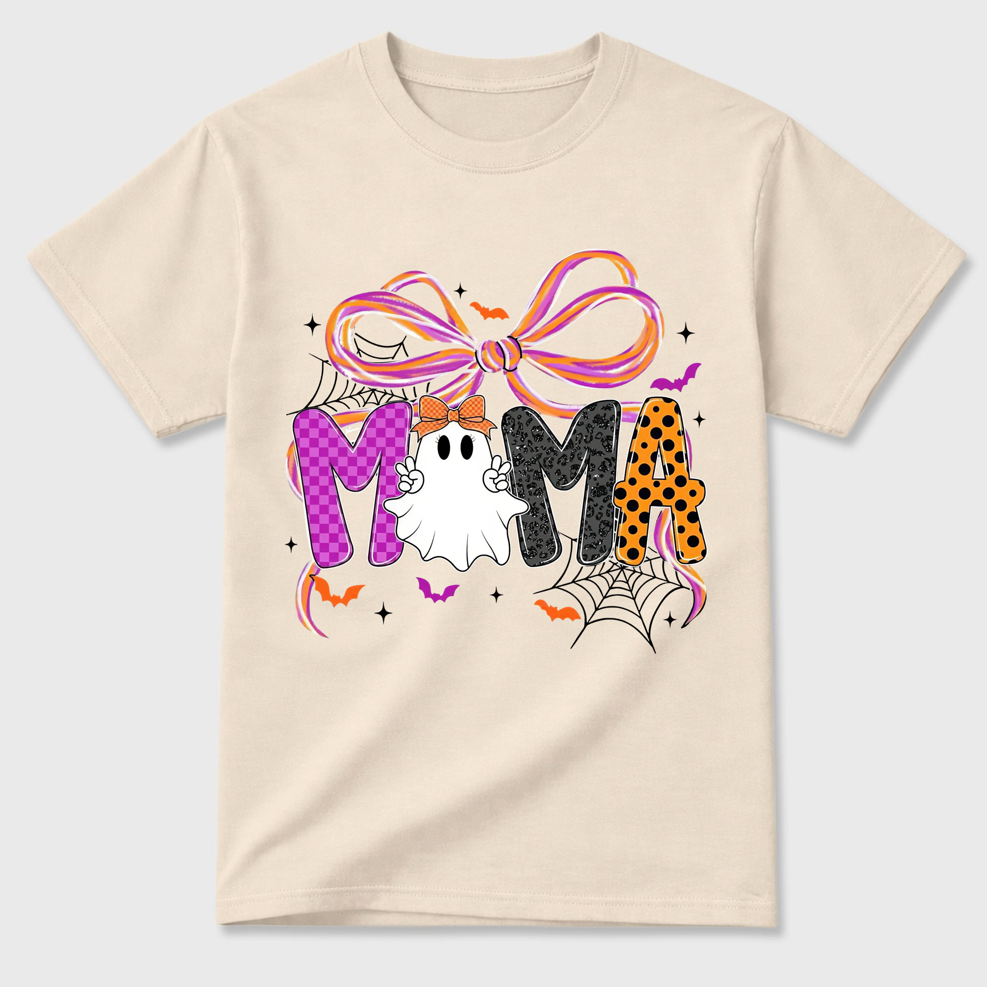 Comfort Colors Mama Halloween Coquette T shirt