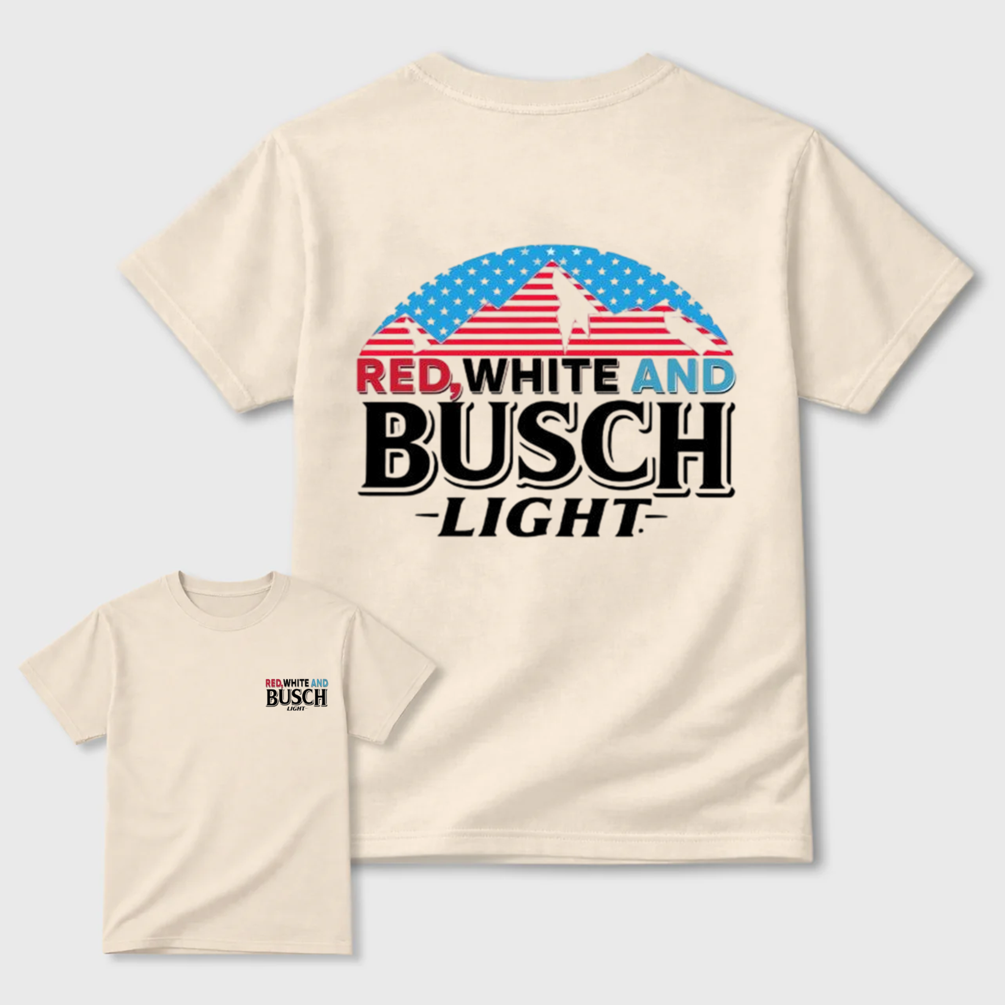 Red White and Busch Light T-Shirt for Men Women