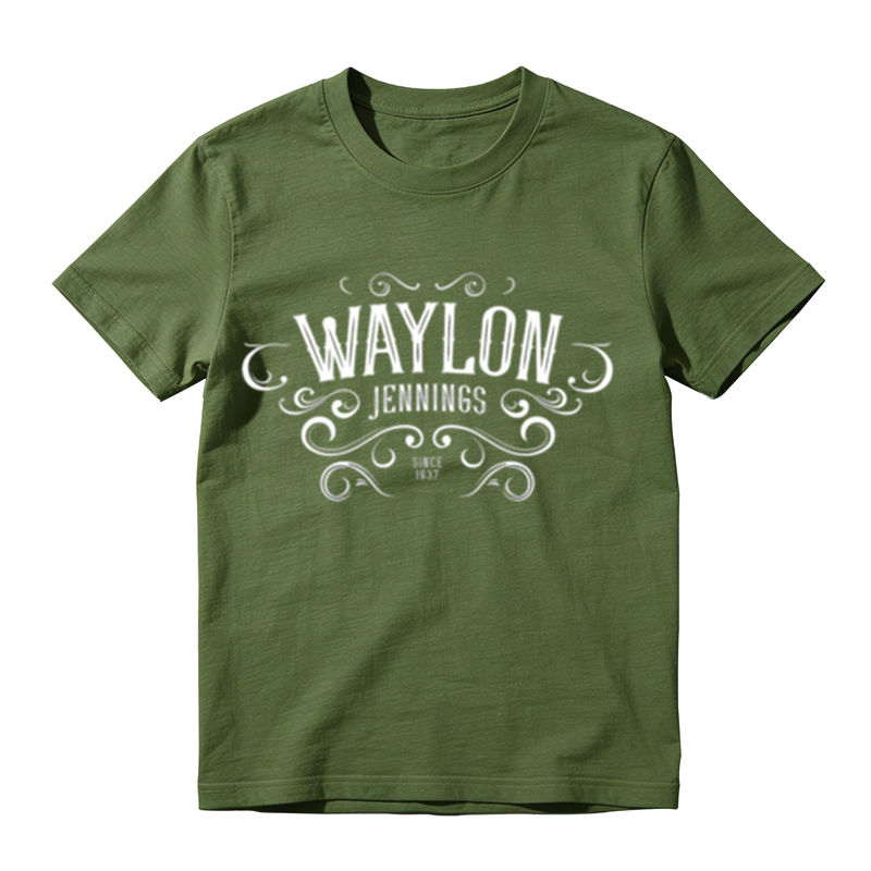 Vintage Ornate Cursive Letter Print Casual T-shirt