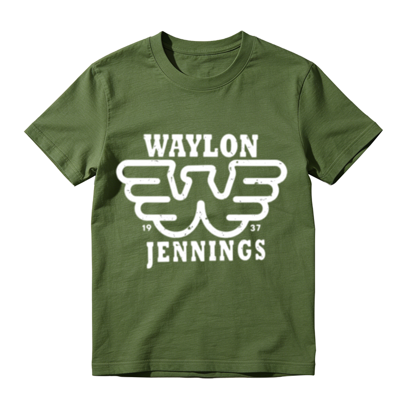 Distressed Double Layer Wing W Symbol Year Letter Print Casual T-shirt