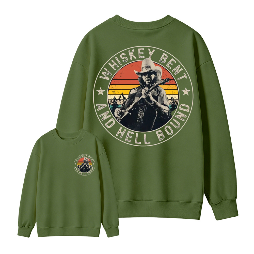Vintage Country Music T-Shirt, Retro Outlaw Cowboy Graphic  Sweatshirt
