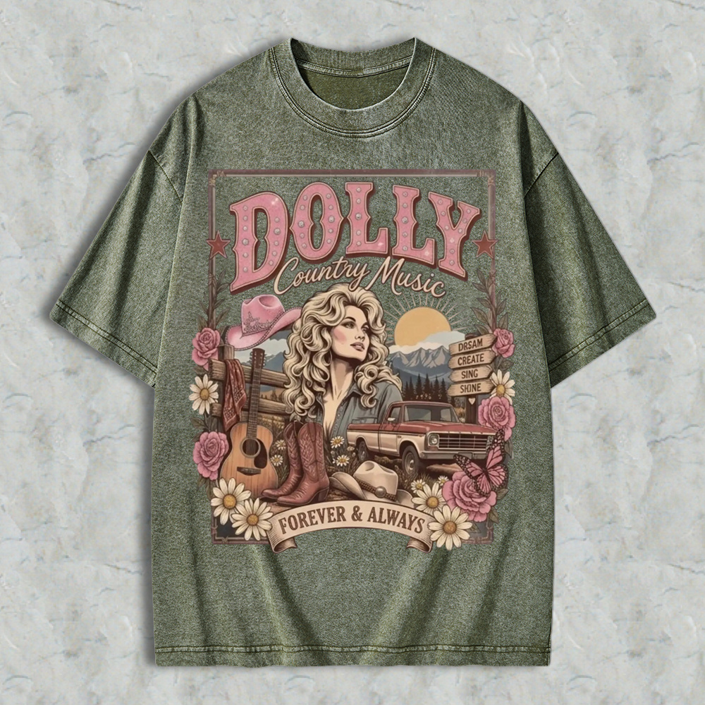 Vintage  T-Shirt 80s Country Music Tee, Classic Western Cowgirl Shirt, Women Short Sleeve