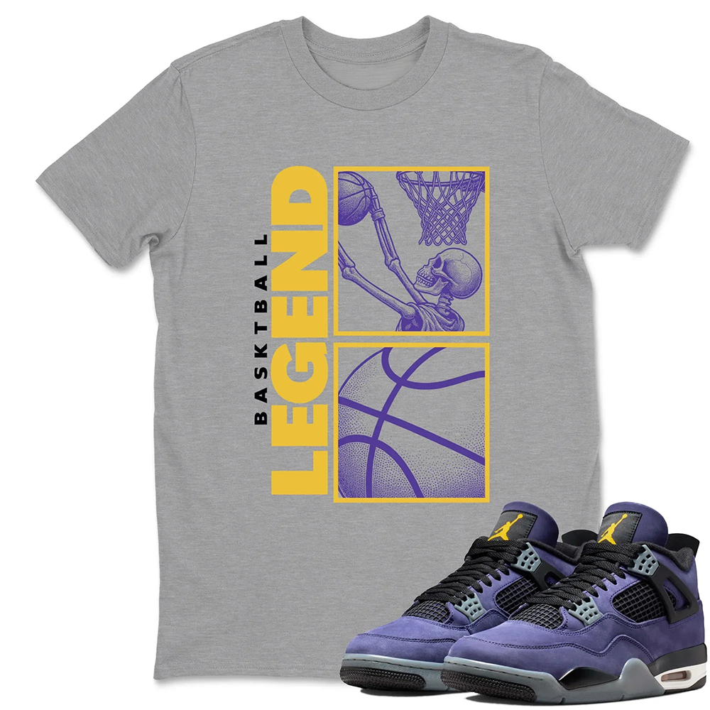 Basketball Legend TEEWAVO Sneaker Tees - Air Jordan 4 Lakeshow