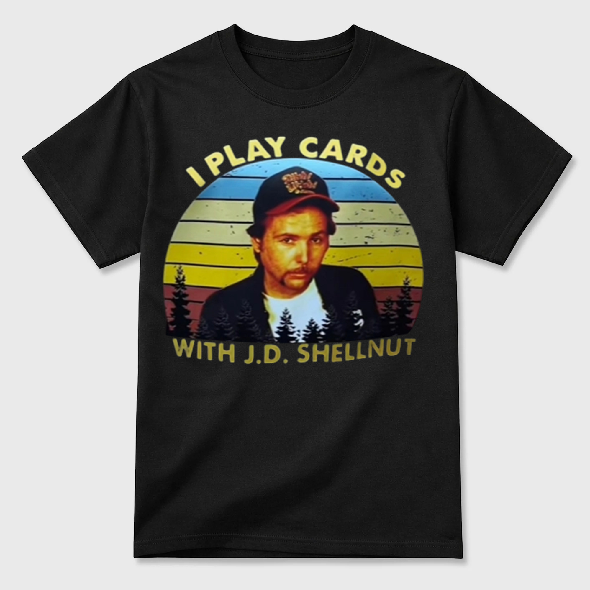 Funny Card Player Vintage Sunset Shirt