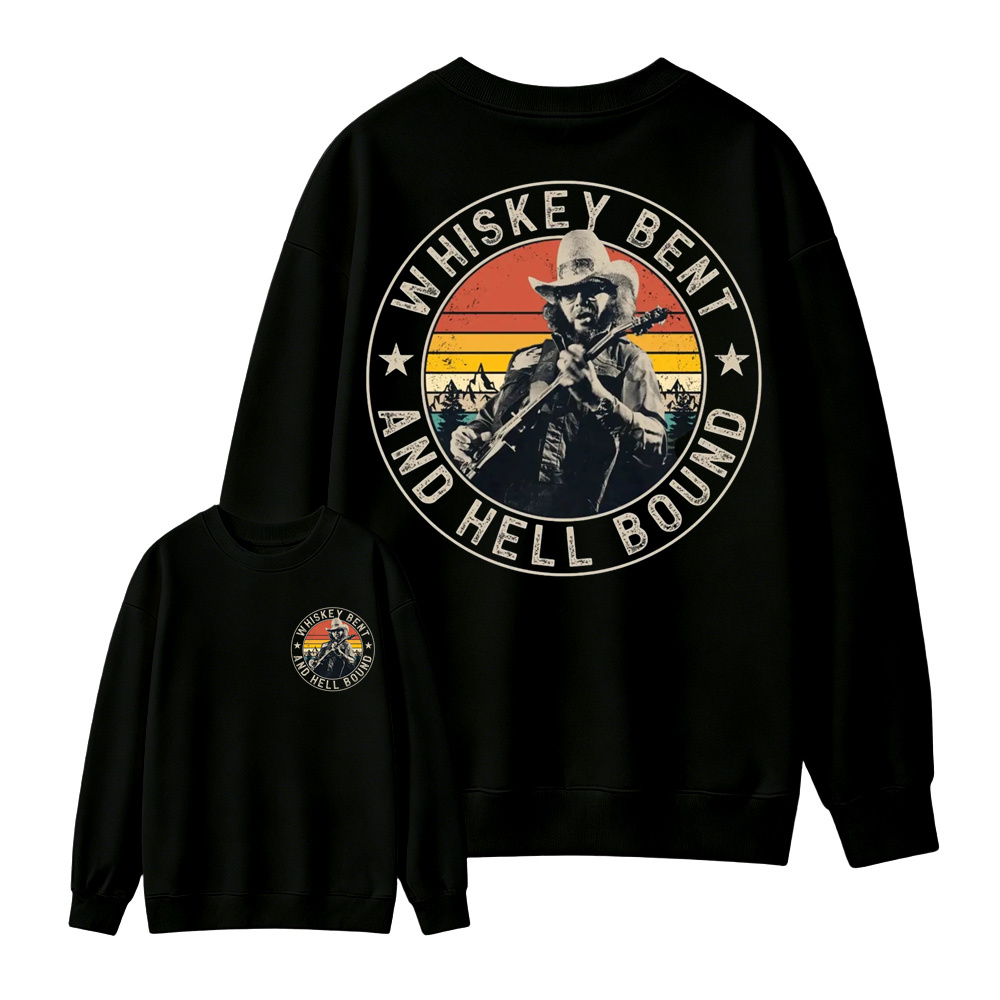 Vintage Country Music T-Shirt, Retro Outlaw Cowboy Graphic  Sweatshirt