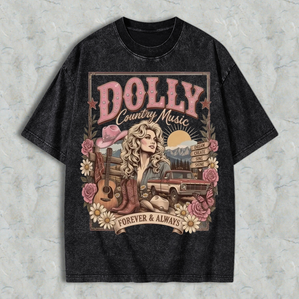 Vintage  T-Shirt 80s Country Music Tee, Classic Western Cowgirl Shirt, Women Short Sleeve