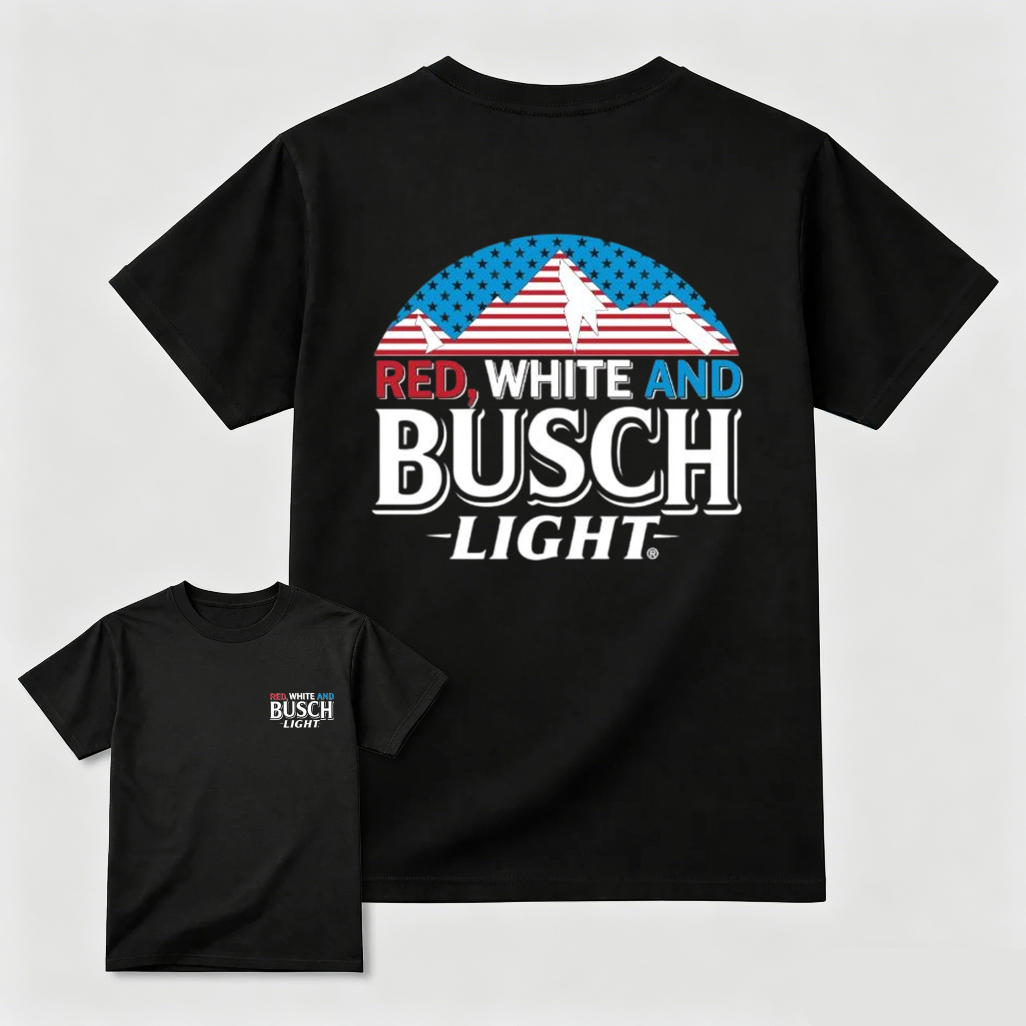 Red White and Busch Light T-Shirt for Men Women