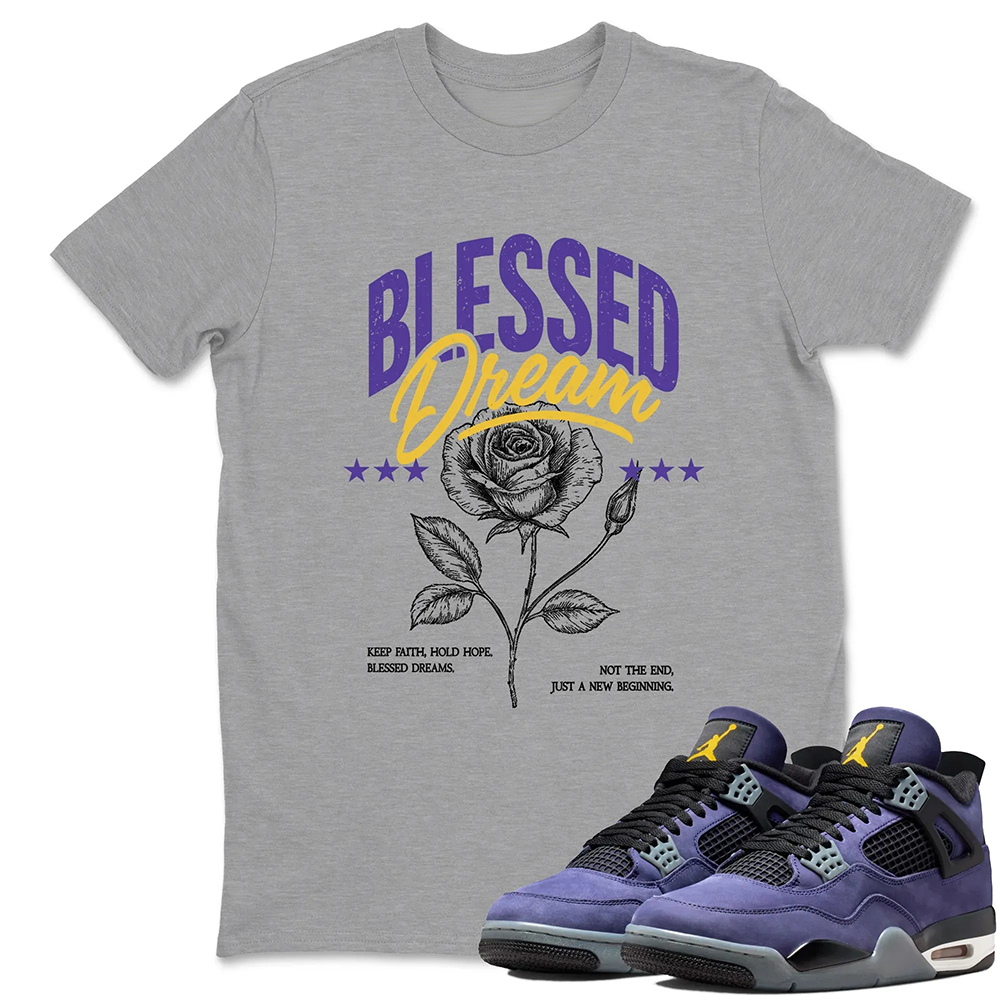Blessed Dream TEEWAVO Sneaker Tees - Air Jordan 4 Lakeshow