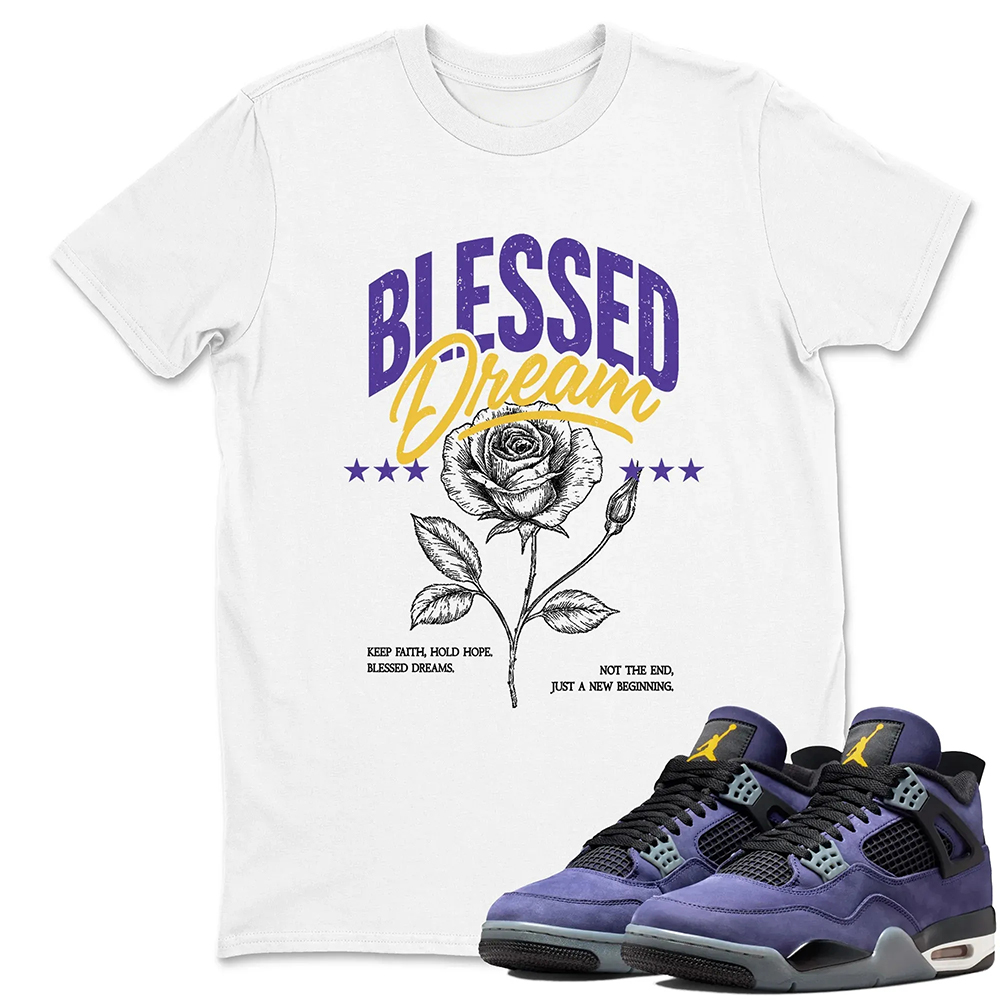 Blessed Dream TEEWAVO Sneaker Tees - Air Jordan 4 Lakeshow