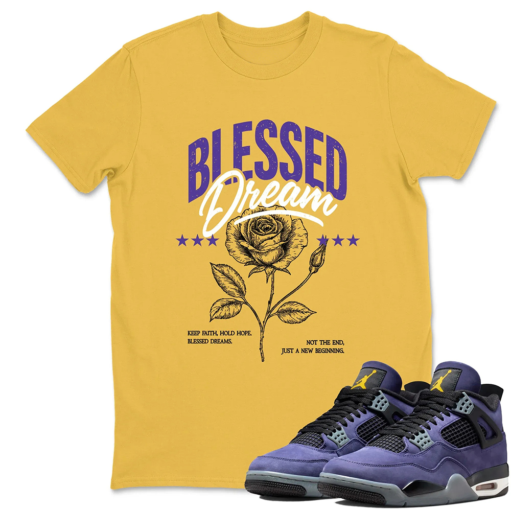 Blessed Dream TEEWAVO Sneaker Tees - Air Jordan 4 Lakeshow