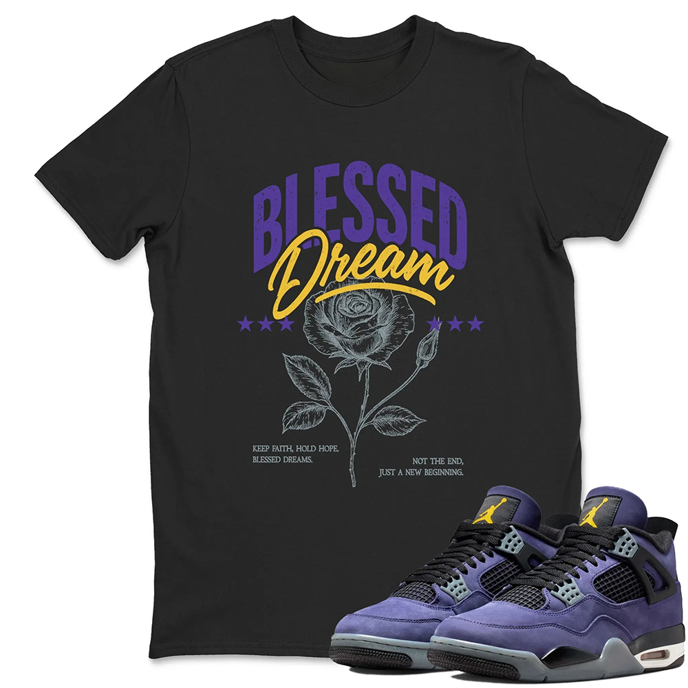 Blessed Dream TEEWAVO Sneaker Tees - Air Jordan 4 Lakeshow