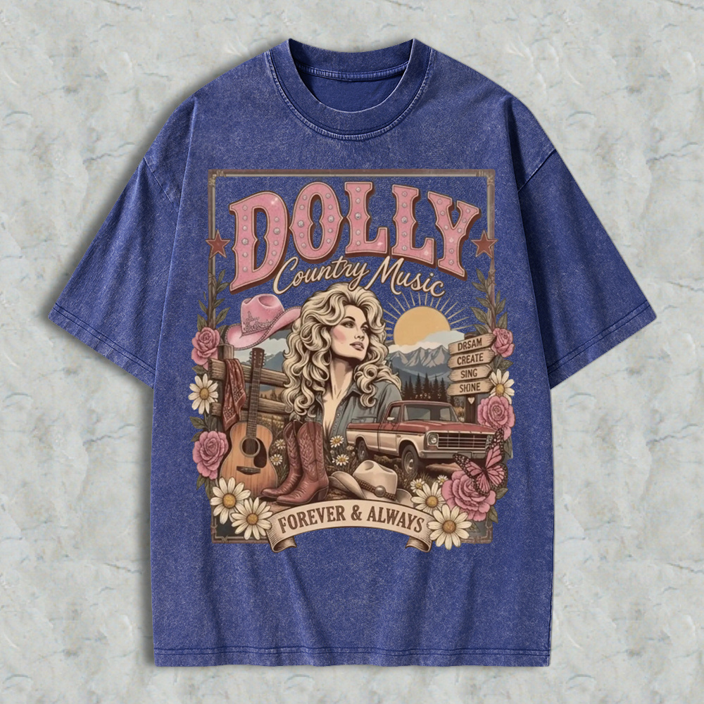 Vintage  T-Shirt 80s Country Music Tee, Classic Western Cowgirl Shirt, Women Short Sleeve