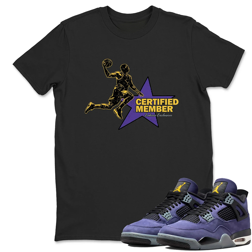 Certified Member TEEWAVO Sneaker Tees - Air Jordan 4 Lakeshow