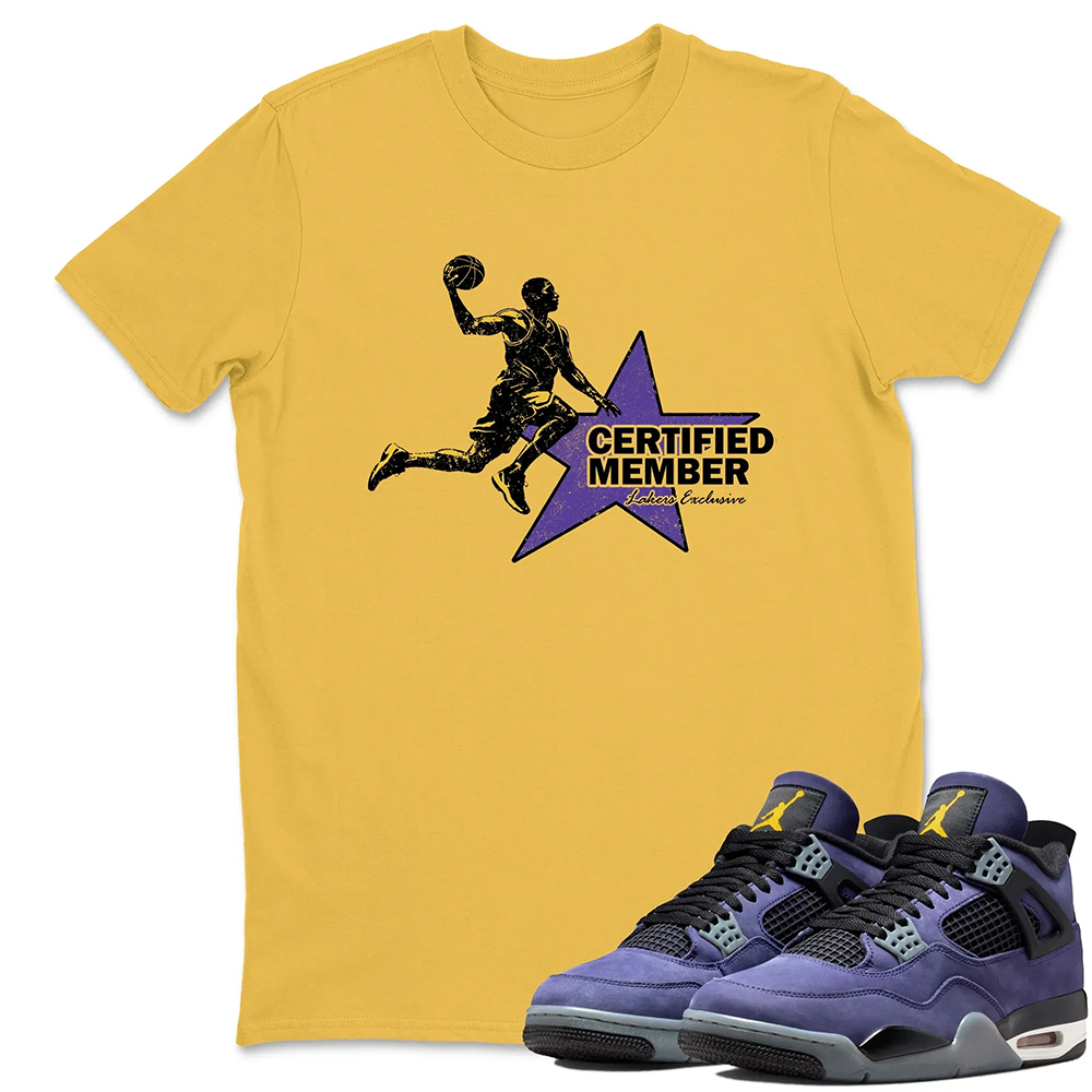 Certified Member TEEWAVO Sneaker Tees - Air Jordan 4 Lakeshow