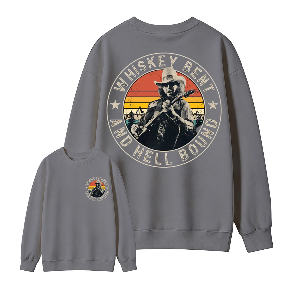 Vintage Country Music T-Shirt, Retro Outlaw Cowboy Graphic  Sweatshirt