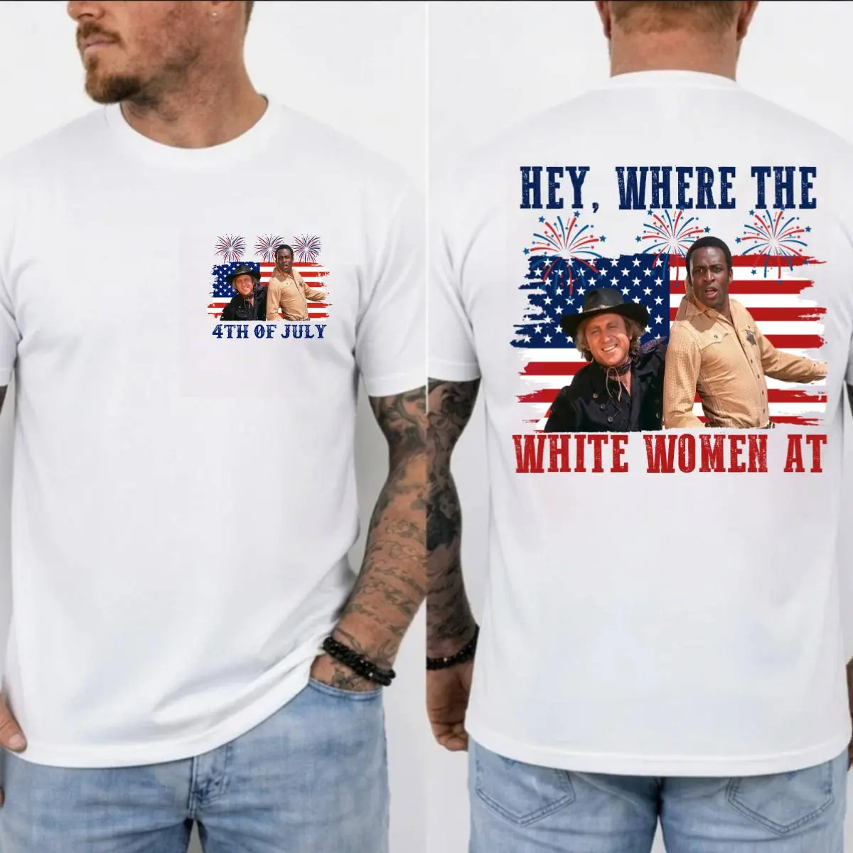 Hey Where The White Women At 4th Of July Shirt
