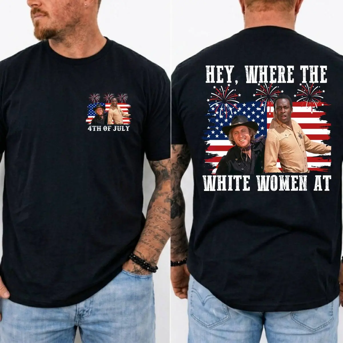 Hey Where The White Women At 4th Of July Shirt