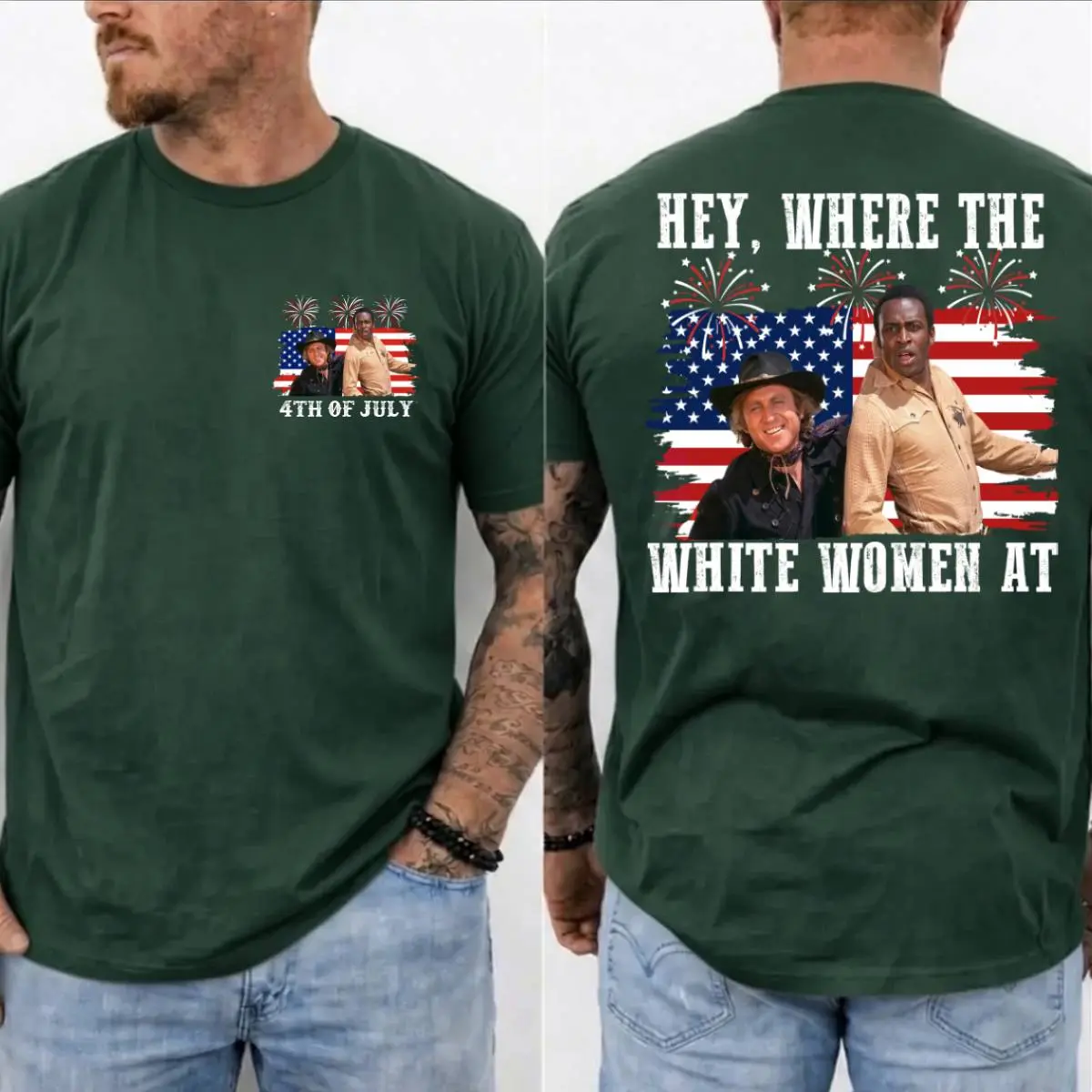Hey Where The White Women At 4th Of July Shirt