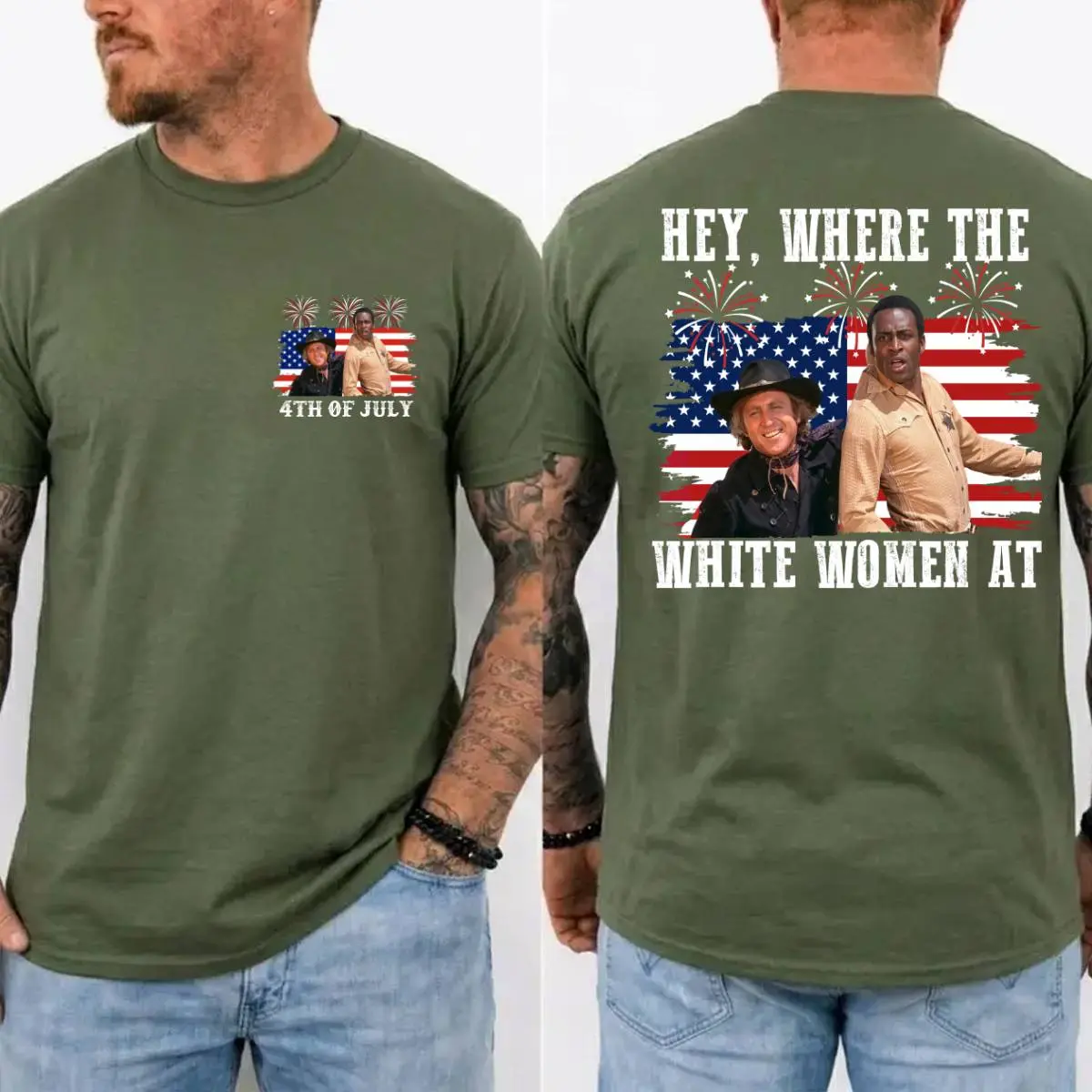 Hey Where The White Women At 4th Of July Shirt