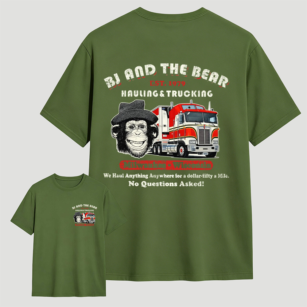 BJ and the Bear Hauling Trucking Ltd Worn Out Shirt