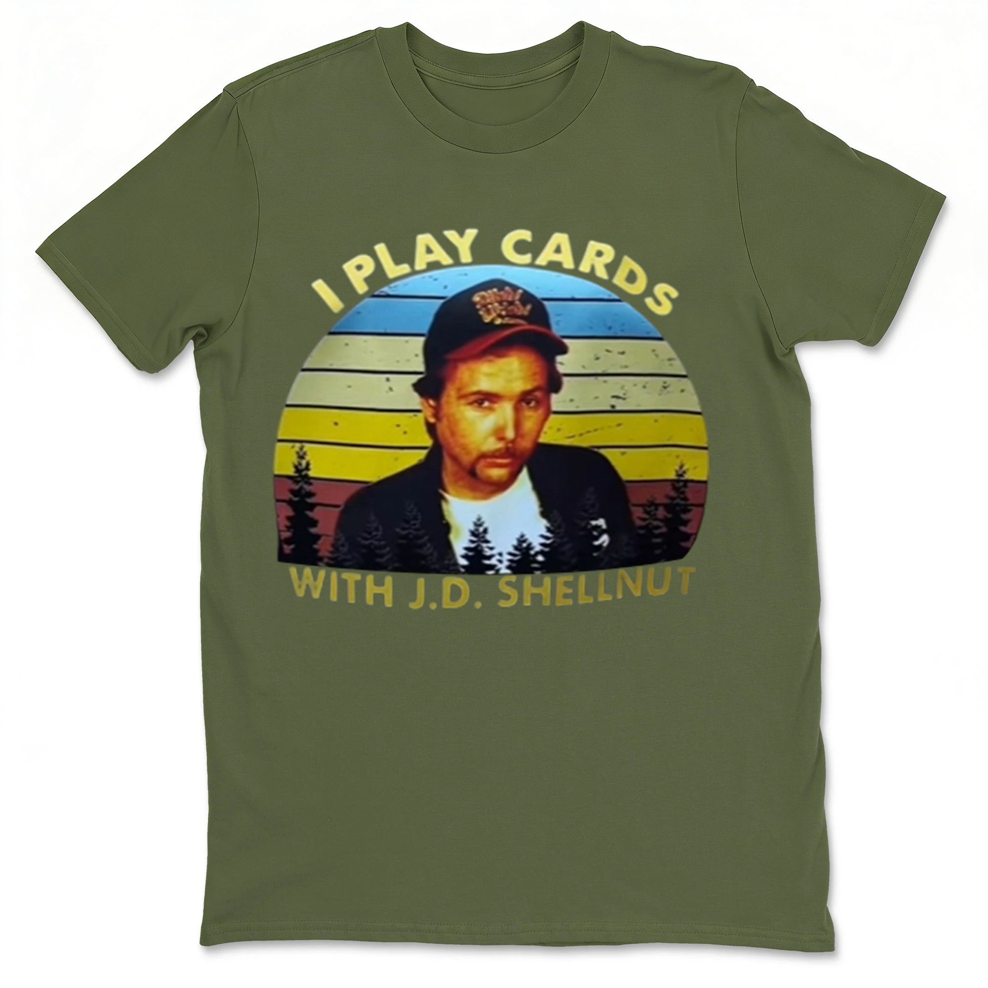 Funny Card Player Vintage Sunset Shirt