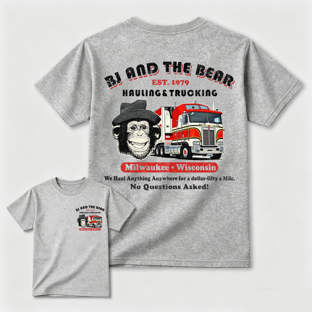 BJ and the Bear Hauling Trucking Ltd Worn Out Shirt