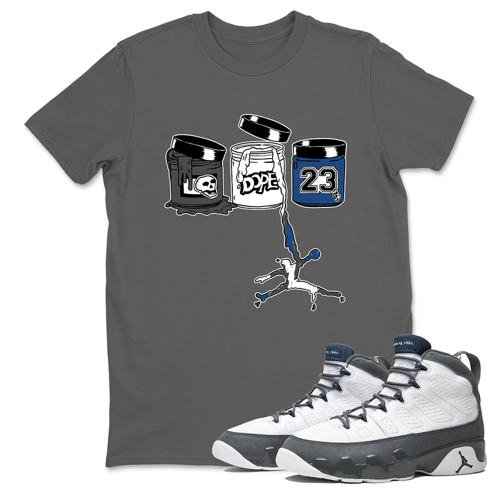 Jordan Paint Sneaker Tees - Air Jordan 9 Flint Grey