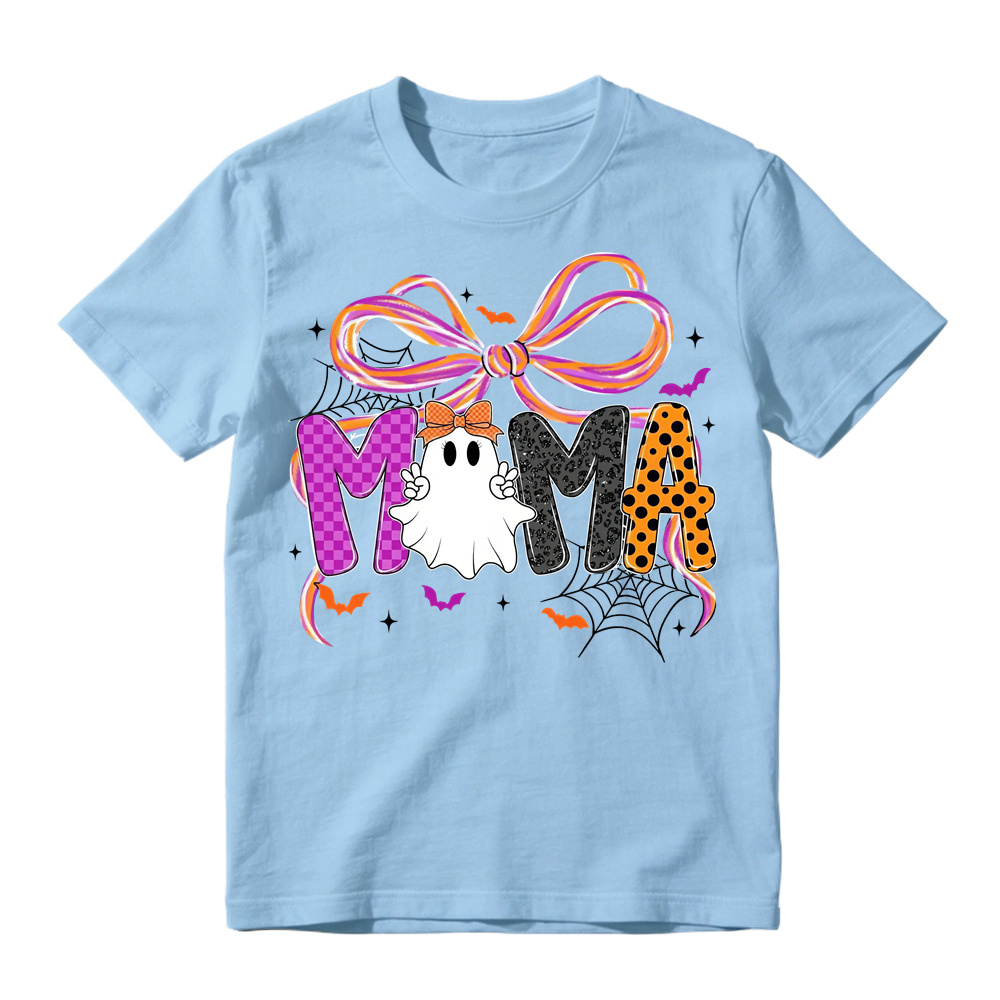 Comfort Colors Mama Halloween Coquette T shirt