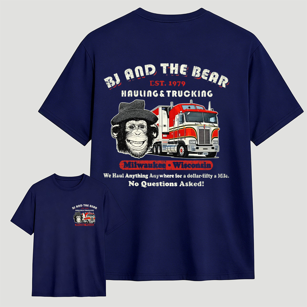 BJ and the Bear Hauling Trucking Ltd Worn Out Shirt