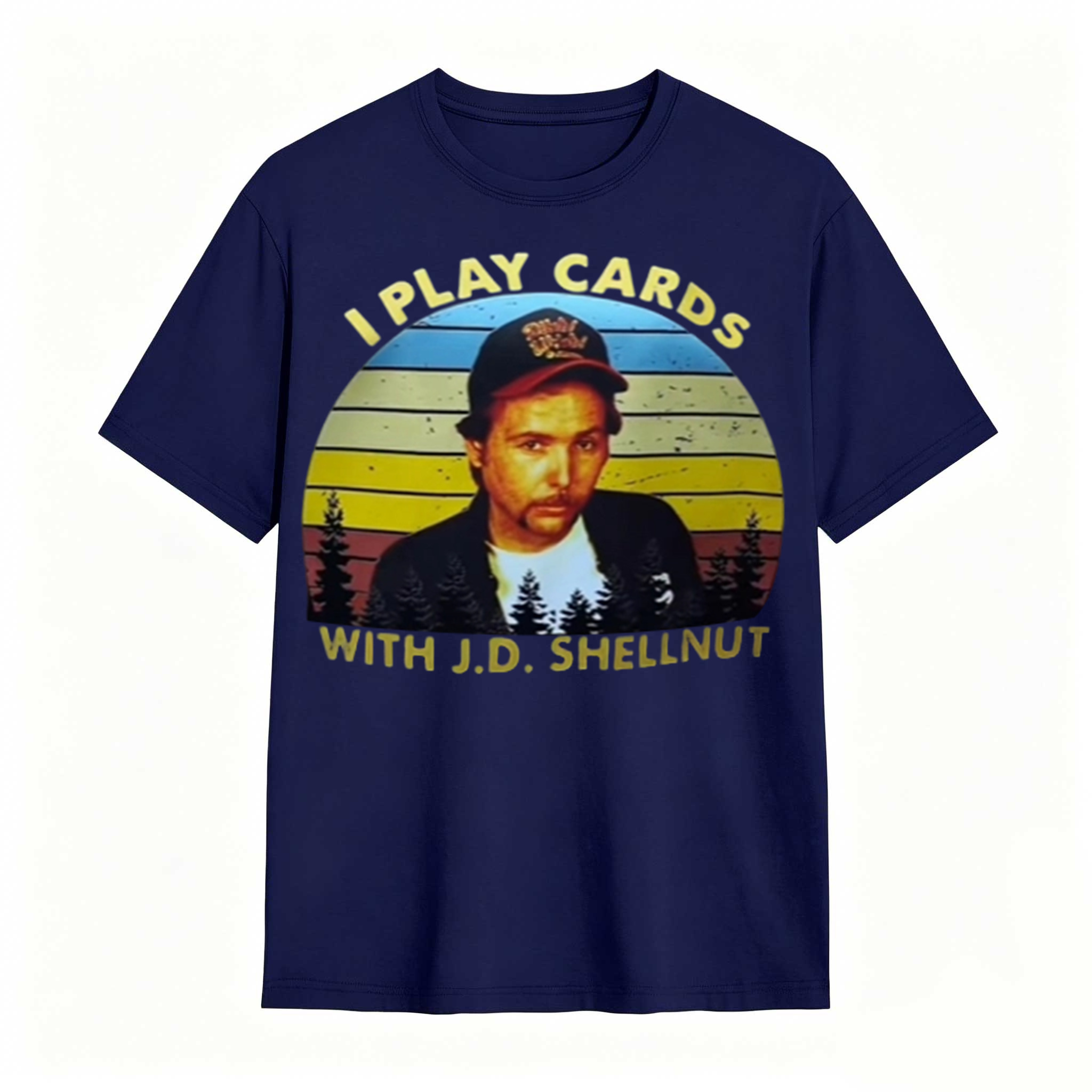 Funny Card Player Vintage Sunset Shirt