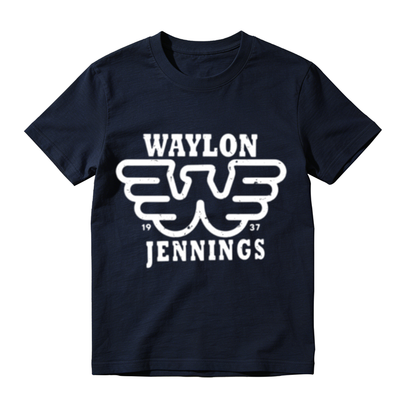 Distressed Double Layer Wing W Symbol Year Letter Print Casual T-shirt