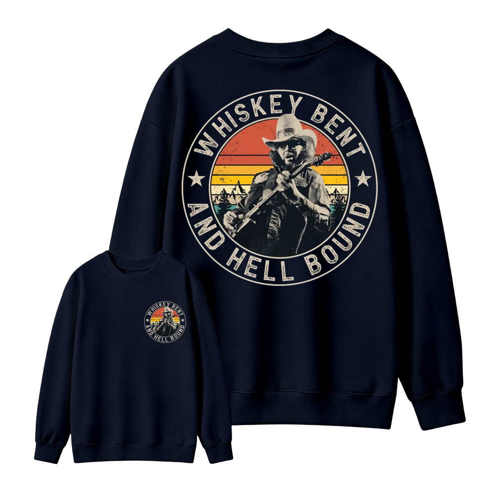 Vintage Country Music T-Shirt, Retro Outlaw Cowboy Graphic  Sweatshirt