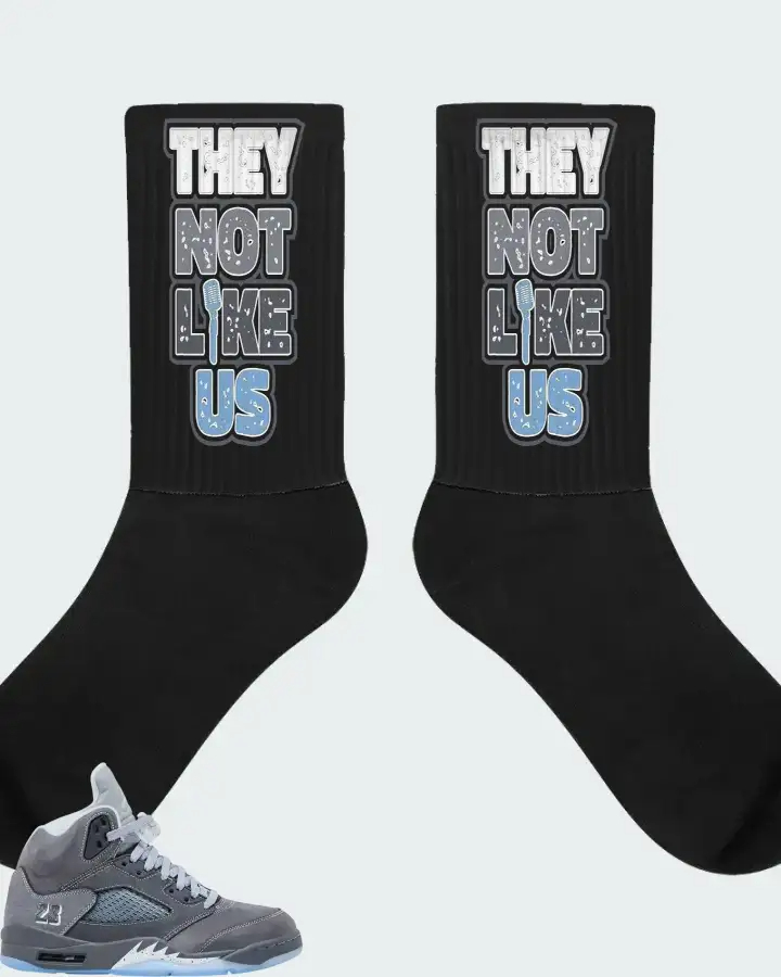 Air Jordan 5 Retro Wolf Grey 2026 Sneaker Matching Socks