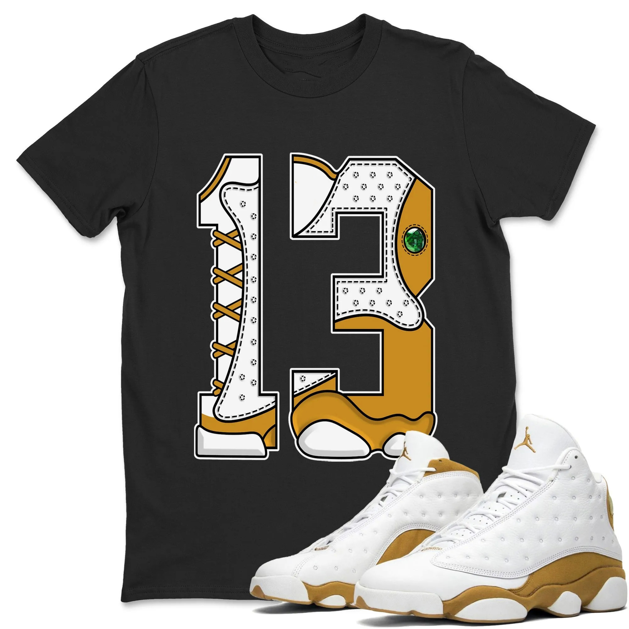 Number 13 Unisex Tops - Air Jordan 13 Wheat