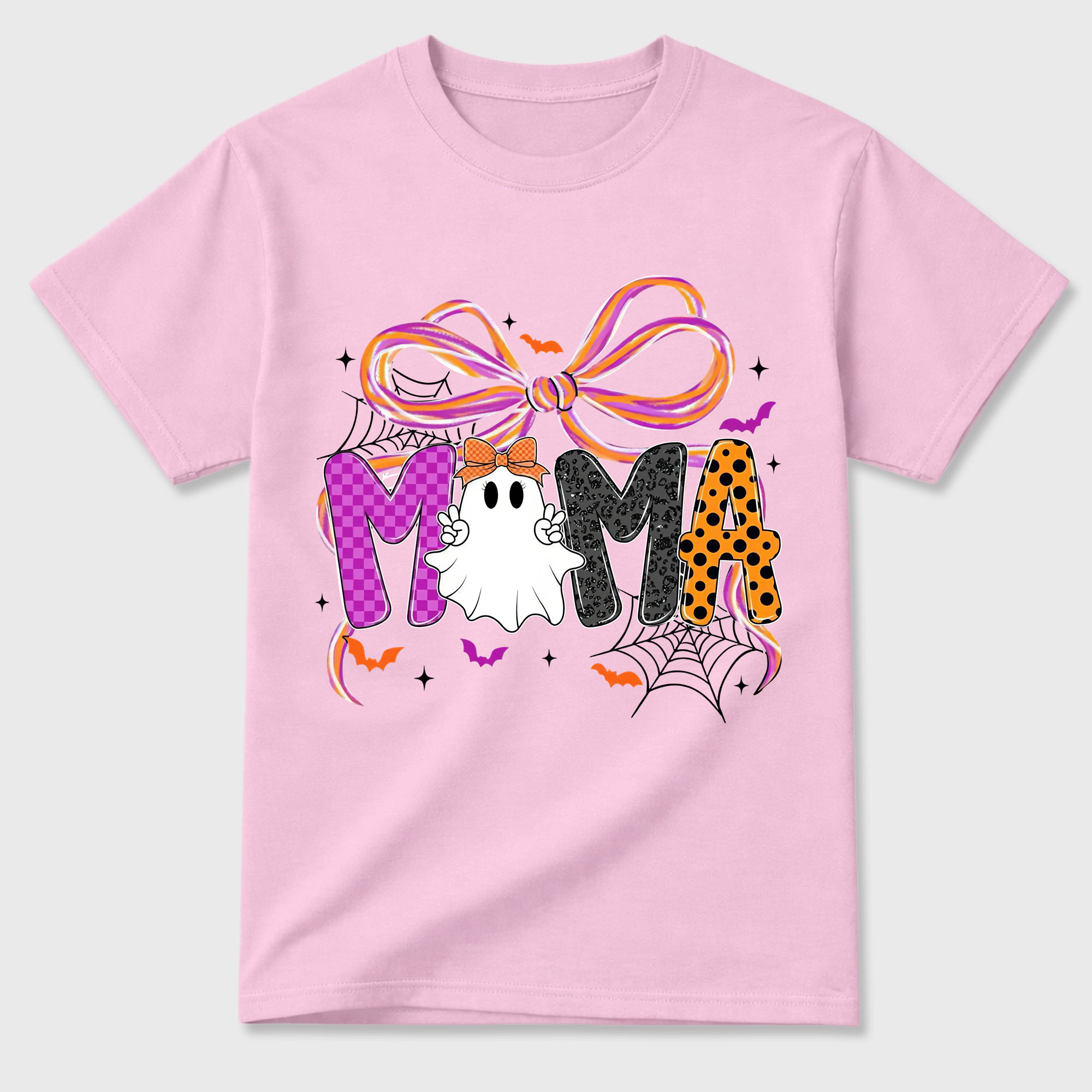 Comfort Colors Mama Halloween Coquette T shirt