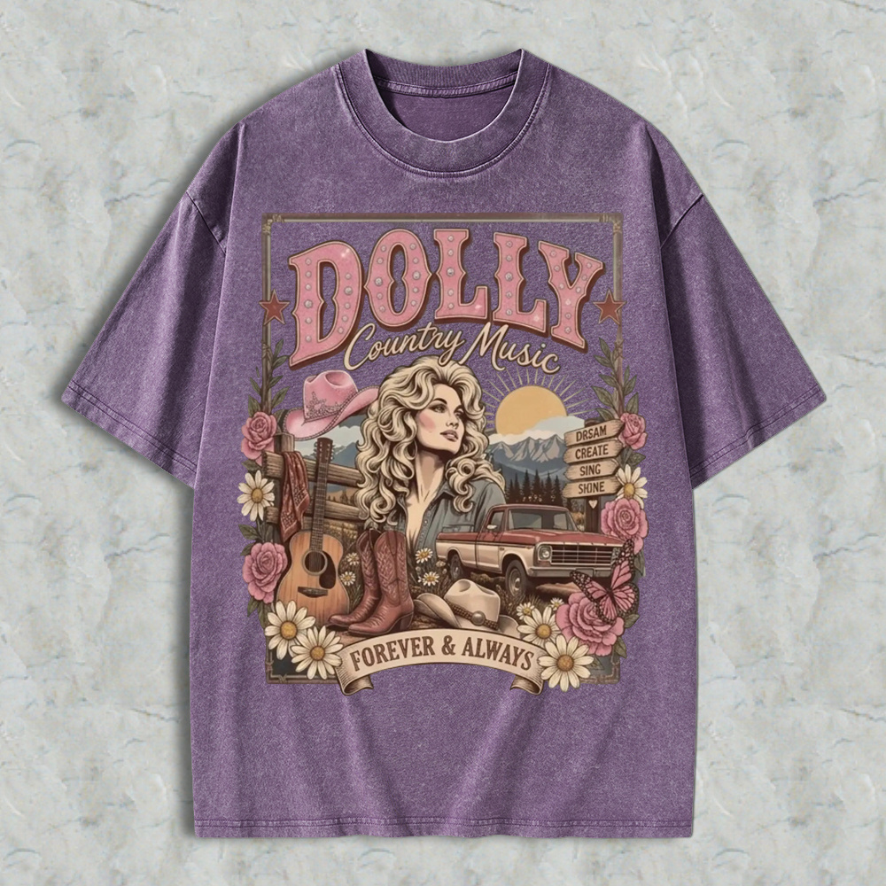 Vintage  T-Shirt 80s Country Music Tee, Classic Western Cowgirl Shirt, Women Short Sleeve