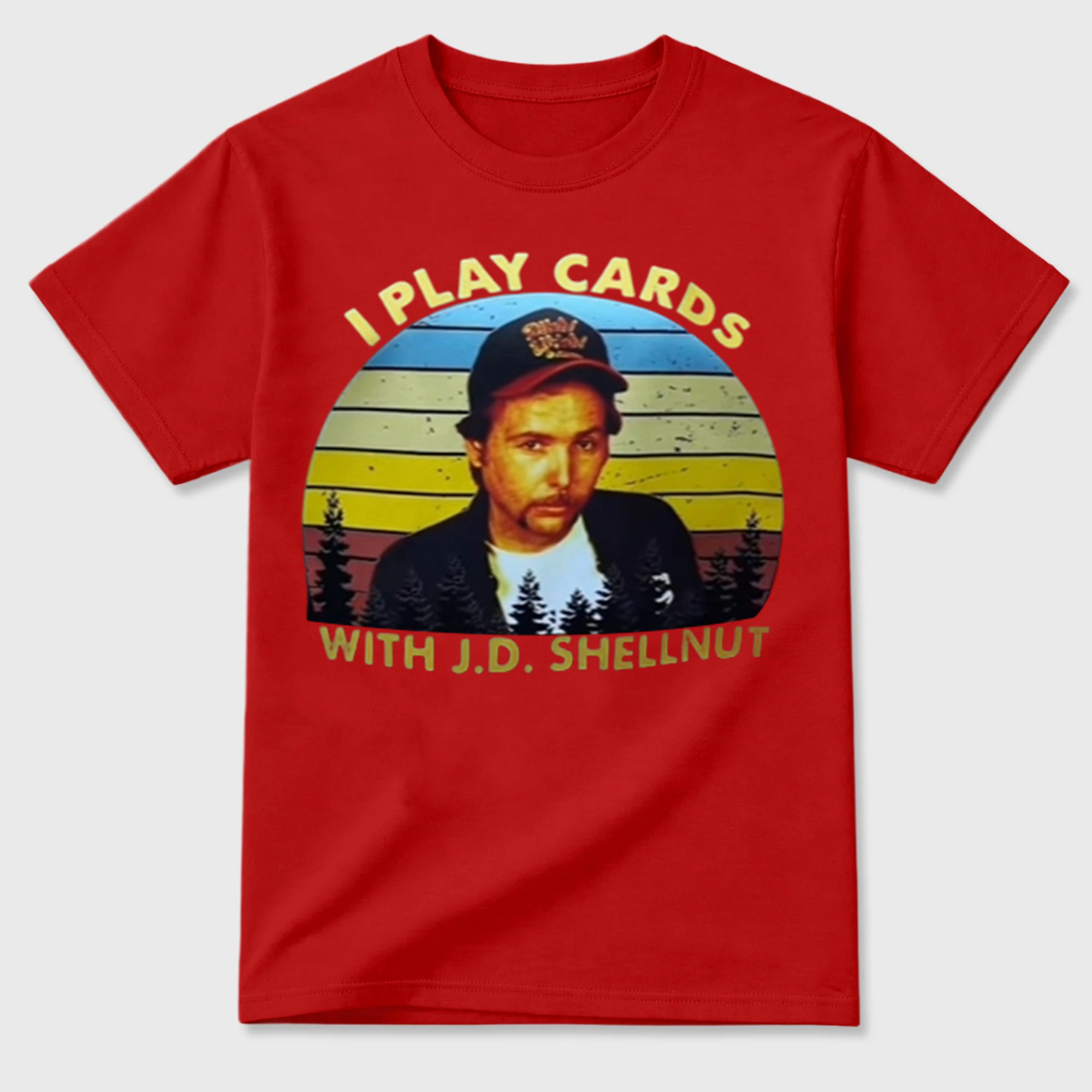 Funny Card Player Vintage Sunset Shirt