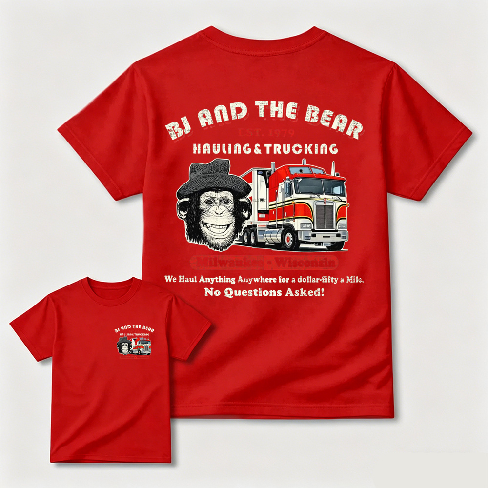 BJ and the Bear Hauling Trucking Ltd Worn Out Shirt