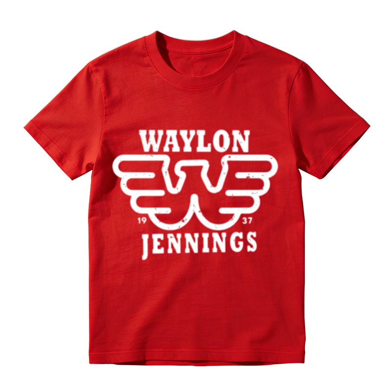 Distressed Double Layer Wing W Symbol Year Letter Print Casual T-shirt