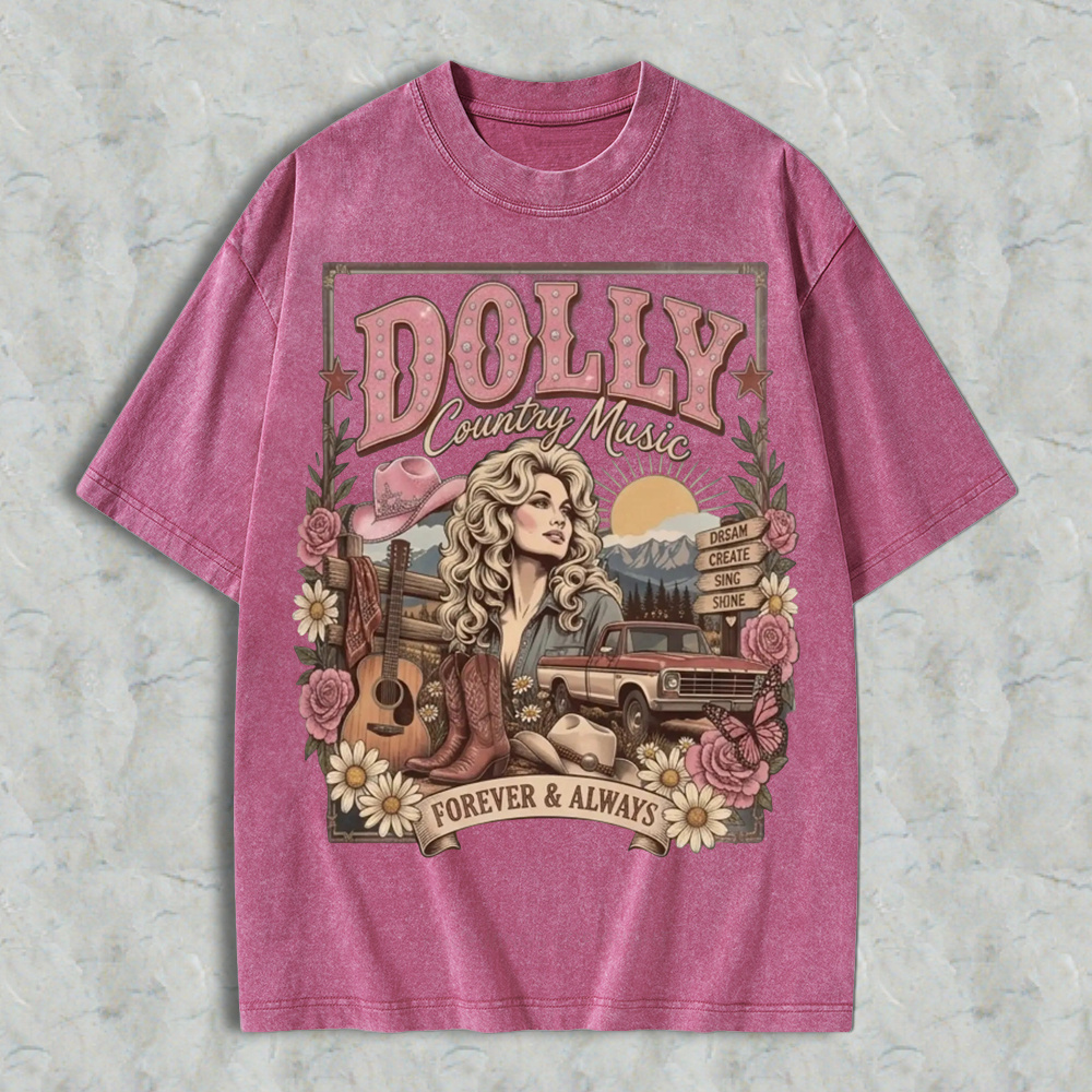 Vintage  T-Shirt 80s Country Music Tee, Classic Western Cowgirl Shirt, Women Short Sleeve